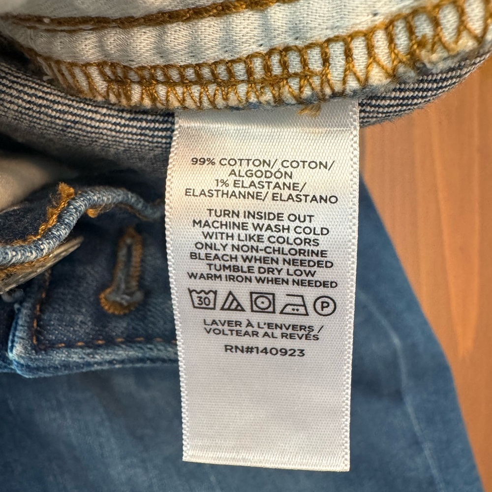 LOFT Women’s Denim Jeans Straight Leg with Stretch Size 12 or 31 - Picture 7 of 11